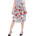 Texture Roses Flowers Midi Beach Skirt View1
