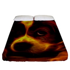 Cute 3d Dog Fitted Sheet (king Size) by BangZart