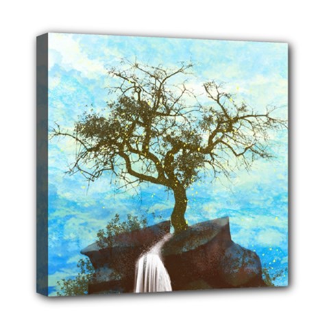 Single Tree Mini Canvas 8  X 8  by berwies