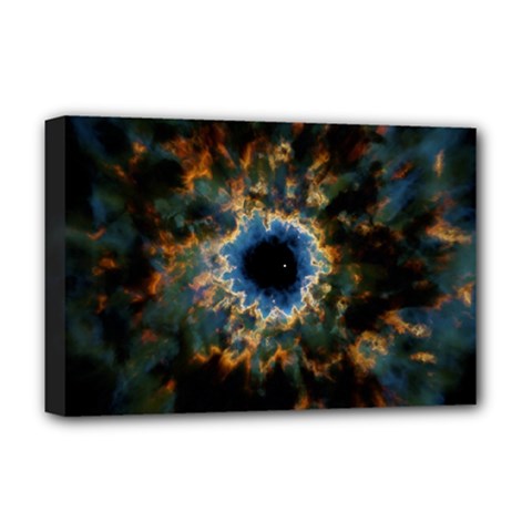 Crazy  Giant Galaxy Nebula Deluxe Canvas 18  X 12   by BangZart