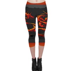 Dragon Capri Leggings  by BangZart