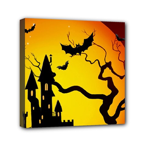 Halloween Night Terrors Mini Canvas 6  X 6  by BangZart