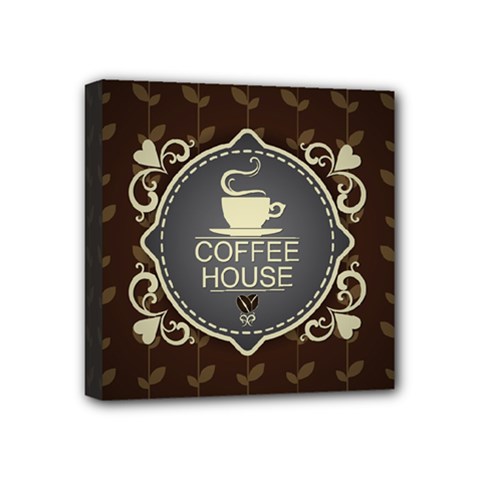 Coffee House Mini Canvas 4  X 4  by BangZart