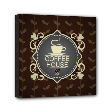 Coffee House Mini Canvas 6  X 6  by BangZart