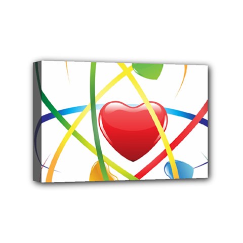 Love Mini Canvas 6  X 4  by BangZart