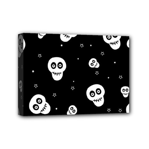 Skull Pattern Mini Canvas 7  X 5  by BangZart