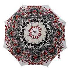 Skull Tribal Hook Handle Umbrellas (medium) by Valentinaart