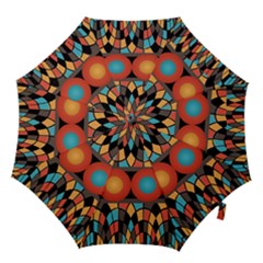 Colorful Geometric Composition Hook Handle Umbrellas (medium) by linceazul