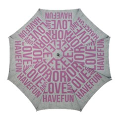 Grunge Style Motivational Quote Poster Golf Umbrellas by dflcprints