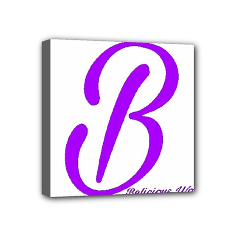Belicious World  b  Blue Mini Canvas 4  X 4  by beliciousworld