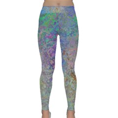 Colorful Pattern Blue And Purple Colormix Classic Yoga Leggings by paulaoliveiradesign