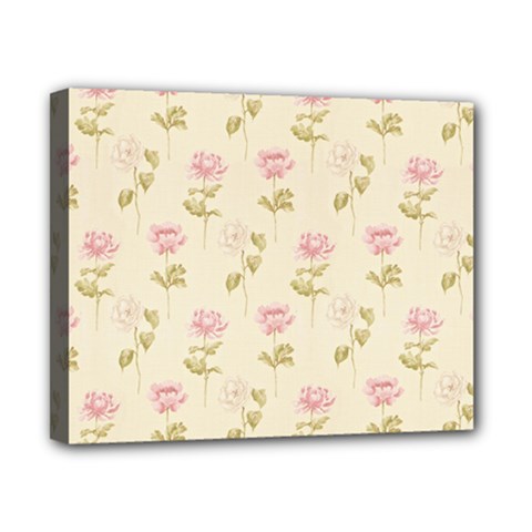 Floral Paper Illustration Girly Pink Pattern Canvas 10  X 8  by paulaoliveiradesign