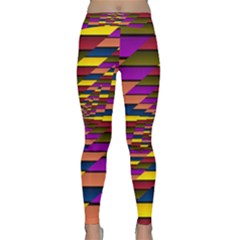 Autumn Check Classic Yoga Leggings by designworld65