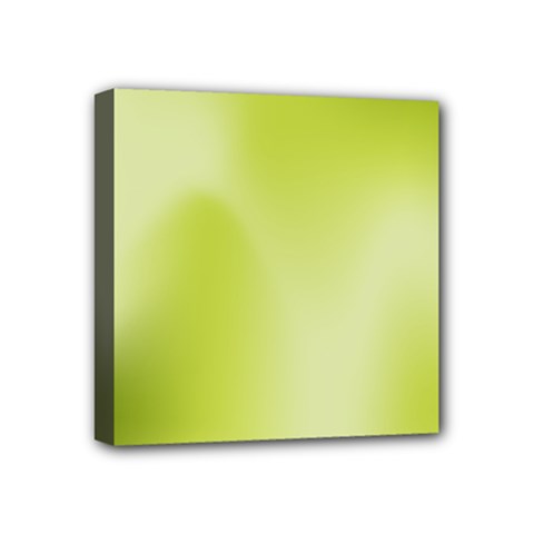 Green Soft Springtime Gradient Mini Canvas 4  X 4  by designworld65
