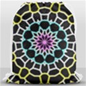 Colored Window Mandala Drawstring Bag (Large) View1