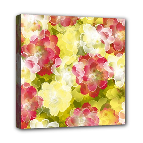 Flower Power Mini Canvas 8  X 8  by designworld65