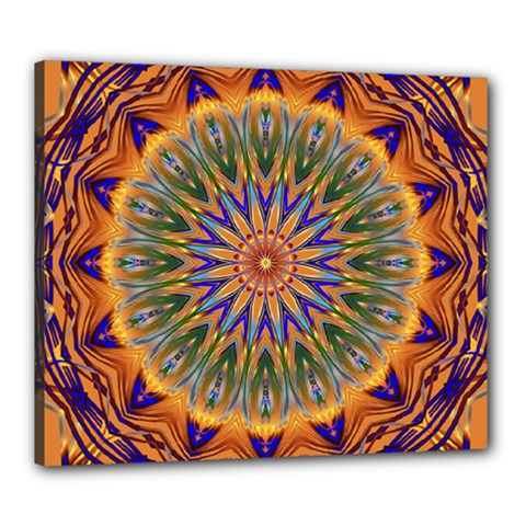 Powerful Mandala Canvas 24  X 20  by designworld65