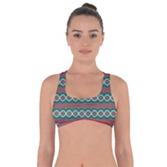 Ethnic Geometric Pattern Got No Strings Sports Bra by linceazul
