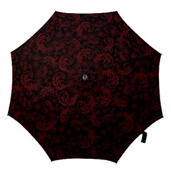 Dark Red Flourish Hook Handle Umbrellas (large) by gatterwe