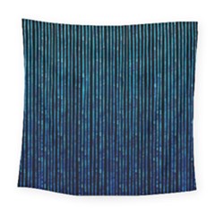 Stylish Abstract Blue Strips Square Tapestry (large) by gatterwe