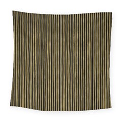 Stylish Golden Strips Square Tapestry (large) by gatterwe
