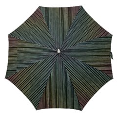 Stylish Rainbow Strips Straight Umbrellas by gatterwe
