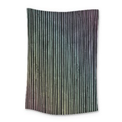 Stylish Rainbow Strips Small Tapestry by gatterwe
