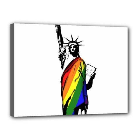 Pride Statue Of Liberty  Canvas 16  X 12  by Valentinaart