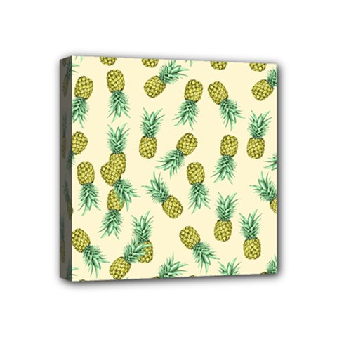 Pineapples Pattern Mini Canvas 4  X 4  by Valentinaart