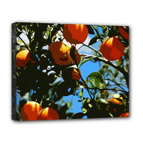 Orange Tree Deluxe Canvas 20  X 16   by Valentinaart