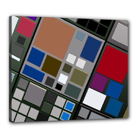 Abstract Composition Canvas 24  X 20  by Nexatart