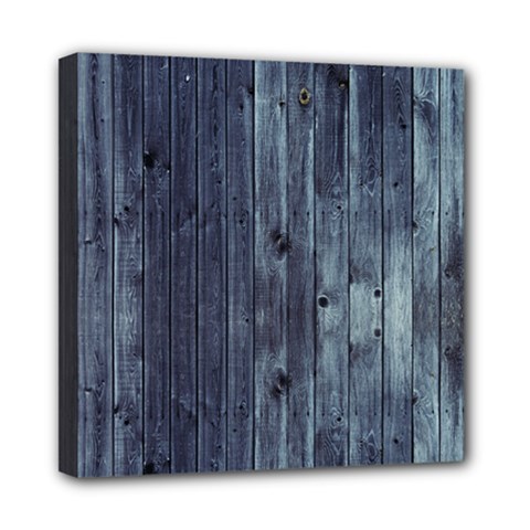 Grey Fence 2 Mini Canvas 8  X 8  by trendistuff