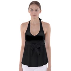 Black Babydoll Tankini Top by digitaldivadesigns