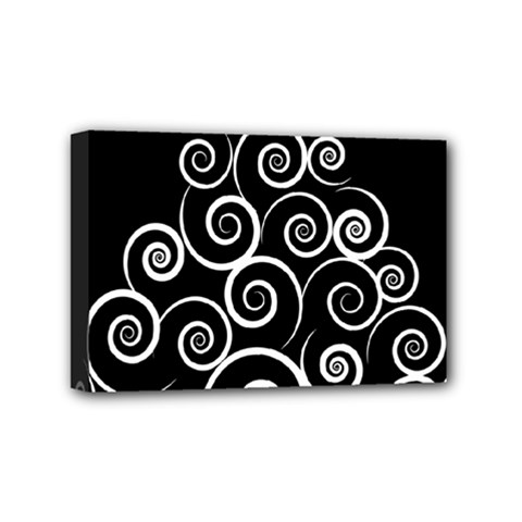 Abstract Spiral Christmas Tree Mini Canvas 6  X 4  by Mariart