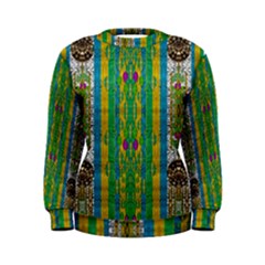 Rainbows Rain In The Golden Mangrove Forest Women s Sweatshirt by pepitasart