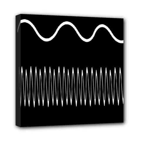 Style Line Amount Wave Chevron Mini Canvas 8  X 8  by Mariart