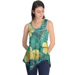 Yellow Flowers At Nature Sleeveless Tunic by dflcprints
