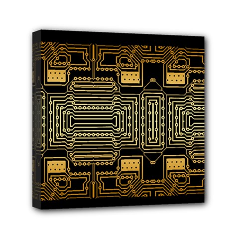 Board Digitization Circuits Mini Canvas 6  X 6  by Nexatart