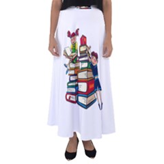Back To School Flared Maxi Skirt by Valentinaart