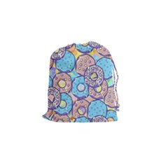Donuts Pattern Drawstring Pouches (small)  by ValentinaDesign