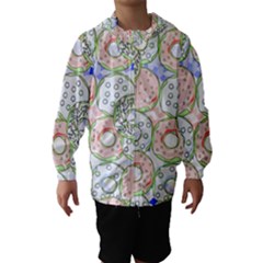 Donuts Pattern Hooded Wind Breaker (kids) by ValentinaDesign