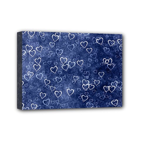 Heart Pattern Mini Canvas 7  X 5  by ValentinaDesign