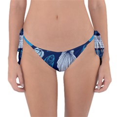 Mega Menu Seashells Reversible Bikini Bottom by Mariart