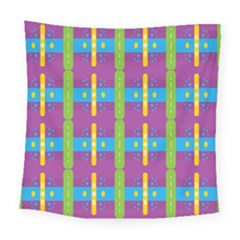 Stripes And Dots                          Square Tapestry by LalyLauraFLM