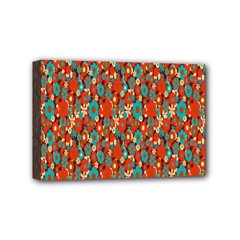 Surface Patterns Bright Flower Floral Sunflower Mini Canvas 6  X 4  by Mariart