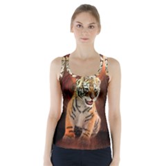 Cute Little Tiger Baby Racer Back Sports Top by FantasyWorld7