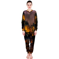 Mont St Michel Sunset Island Church Onepiece Jumpsuit (ladies)  by Nexatart