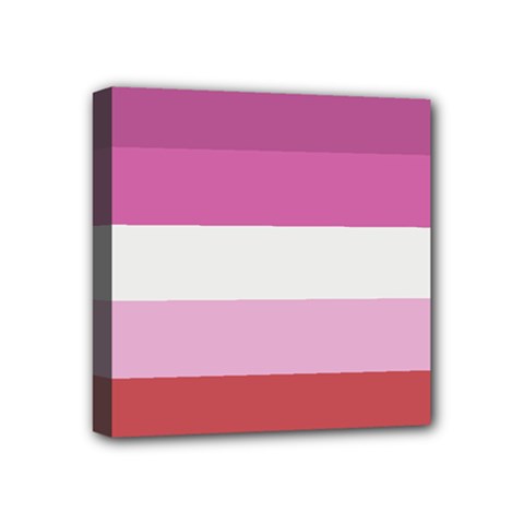 Lesbian Pride Flag Mini Canvas 4  X 4  by Valentinaart