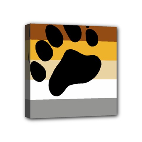 Bear Pride Flag Mini Canvas 4  X 4  by Valentinaart