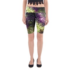 Space Colors Yoga Cropped Leggings by ValentinaDesign